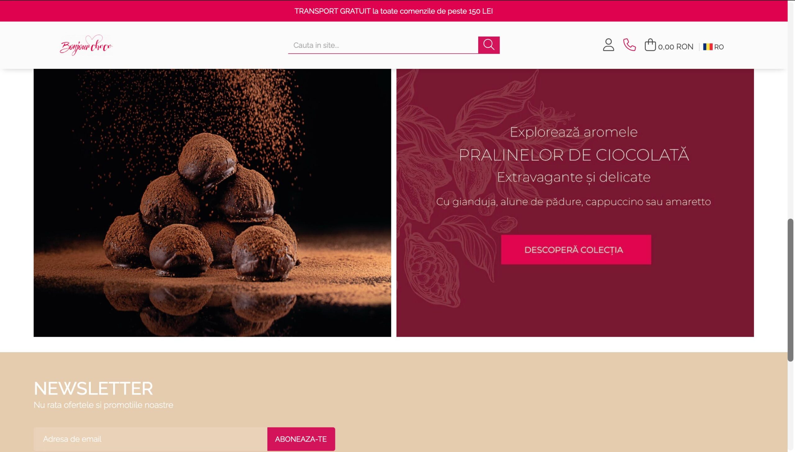 Bonjour Choco secțiune colecții veche