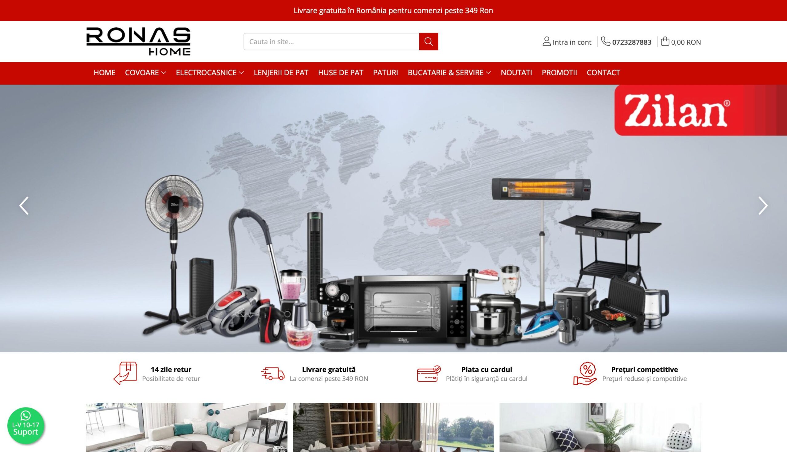 Ronashome homepage veche GoMag